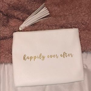 Cute “Happily Ever After” Pouch w/ Fringe Tassel